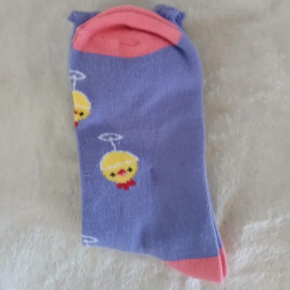 Wine Chick Purple Socks Chicks Holding Wine Glasses Novelty Funny Easter